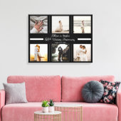 Minimalistisch 6 Foto 60. Hochzeitstag Leinwanddruck (Insitu (Wohnzimmer))