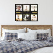 Minimalistisch 6 Foto 75. Hochzeitstag Leinwanddruck (Insitu (Schlafzimmer))