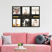 Minimalistisch 6 Foto 75. Hochzeitstag Leinwanddruck (Insitu (Wohnzimmer))