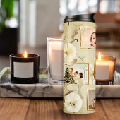 Minimalistisch 7 Fotomodell Beige Weihnachten Thermosbecher