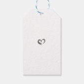 Minimalistisch A Sweet Vielen Dank Script Heart Geschenkanhänger (Rückseite)