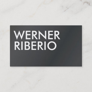 Minimalistisch aber professionell visitenkarte