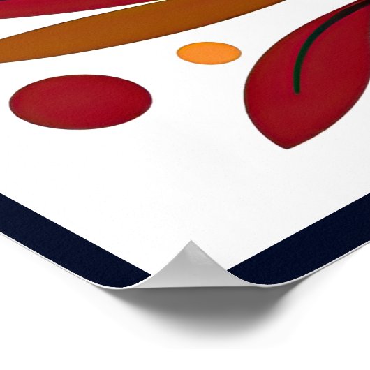 Minimalistisch Abstrakt Boho Floral Poster (Ecke)