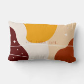 Minimalistisch Abstrakt Gelborange Lendenkissen (Rückseite)