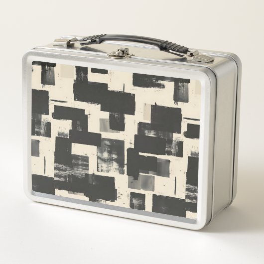 Minimalistisch Abstrakt Metall Brotdose (Vorderseite)