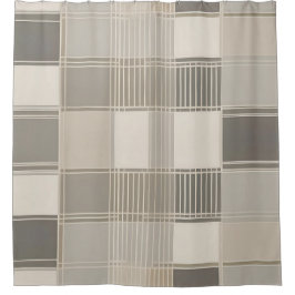 "Minimalistisch Abstrakt mit geometrischem Muster Duschvorhang