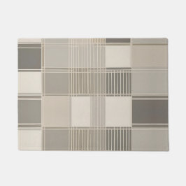 "Minimalistisch Abstrakt mit geometrischem Muster Fußmatte
