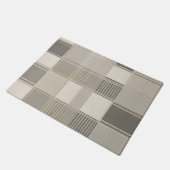 "Minimalistisch Abstrakt mit geometrischem Muster Fußmatte (Schrägansicht)