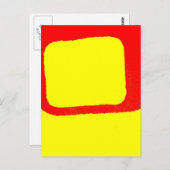 Minimalistisch Abstrakt Postkarte (Vorne/Hinten)