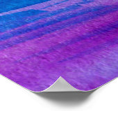 Minimalistisch abstrakte Landschaft: Meer, Himmel Poster (Ecke)