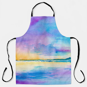 Minimalistisch abstrakte Landschaft: Meer, Himmel Schürze