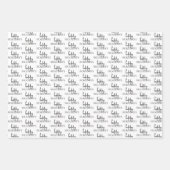 Minimalistisch Abstrakte Weihnachten Geschenkpapier Set (Vorderseite 3)