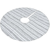 Minimalistisch Abstrakte Weihnachten Polyester Weihnachtsbaumdecke (Schrägansicht)