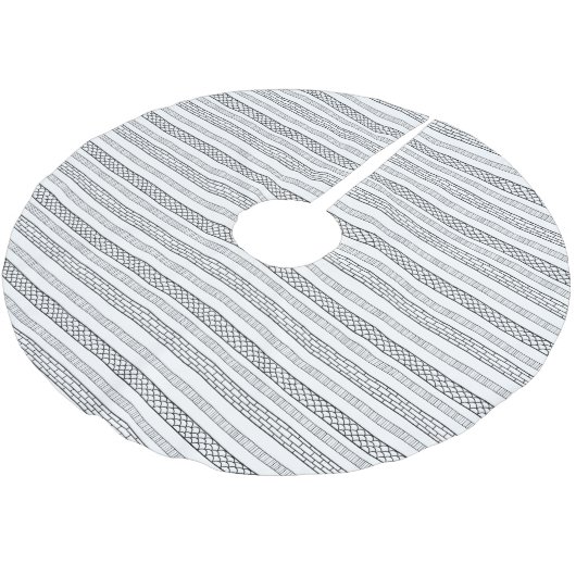 Minimalistisch Abstrakte Weihnachten Polyester Weihnachtsbaumdecke (Schrägansicht)