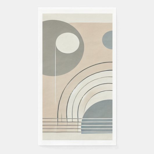 Minimalistisch Abstrakter Napkin Serviette (Vorderseite)