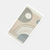 Minimalistisch Abstrakter Napkin Serviette (Ecke)