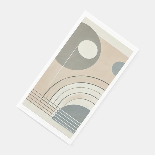 Minimalistisch Abstrakter Napkin Serviette (Ecke)