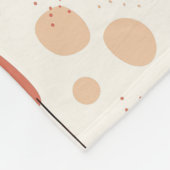 Minimalistisch Abstraktes Boho-Muster Fleecedecke (Ecke)