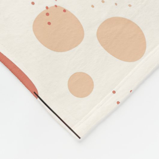 Minimalistisch Abstraktes Boho-Muster Fleecedecke (Ecke)