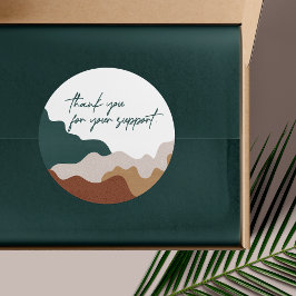 Minimalistisch Abstraktes Dankeschön an Classic Ro Runder Aufkleber