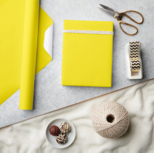 Minimalistisch Abstraktes Kaninchengelb Geschenkpapier
