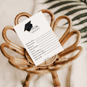 Minimalistisch Advices Graduiertenspielkarte Einladung