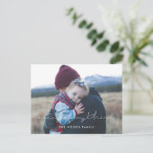 Minimalistisch alles Feierliche Foto Postkarte (Stehend Vorderseite)