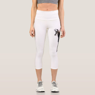 Minimalistisch Alpinistisches Gämse Bergziege auf Capri Leggings