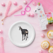 Minimalistisch Alpinistisches Gämse Bergziege auf Pappteller (Party)