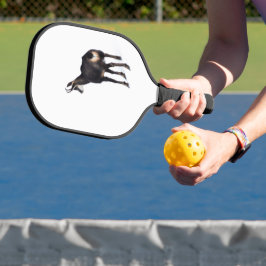 Minimalistisch Alpinistisches Gämse Bergziege auf  Pickleball Schläger
