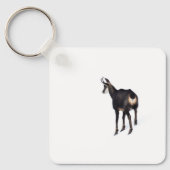 Minimalistisch Alpinistisches Gämse Bergziege auf  Schlüsselanhänger (Vorderseite)