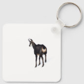 Minimalistisch Alpinistisches Gämse Bergziege auf  Schlüsselanhänger (Rückseite)