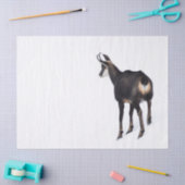 Minimalistisch Alpinistisches Gämse Bergziege auf Seidenpapier (Basteln)