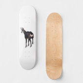 Minimalistisch Alpinistisches Gämse Bergziege auf  Skateboard (Vorderseite)