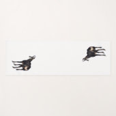 Minimalistisch Alpinistisches Gämse Bergziege auf  Yogamatte (Vorderseite (Horizontal))