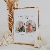 Minimalistisch, als wir Foto Tischnummer waren