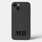 Minimalistisch-Anfängermonogramm Case-Mate iPhone Hülle (Rückseite)