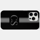 Minimalistisch-Anfängermonogramm Case-Mate iPhone Hülle (Rückseite (Horizontal))