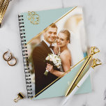 Minimalistisch Angle Mit Monogramm Foto-Planer Planer<br><div class="desc">Modernes und minimalistisches personalisiertes Foto.</div>