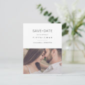 minimalistisch ankündigungspostkarte (Stehend Vorderseite)