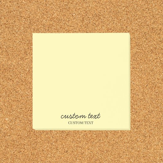 Minimalistisch anpassbar post-it klebezettel