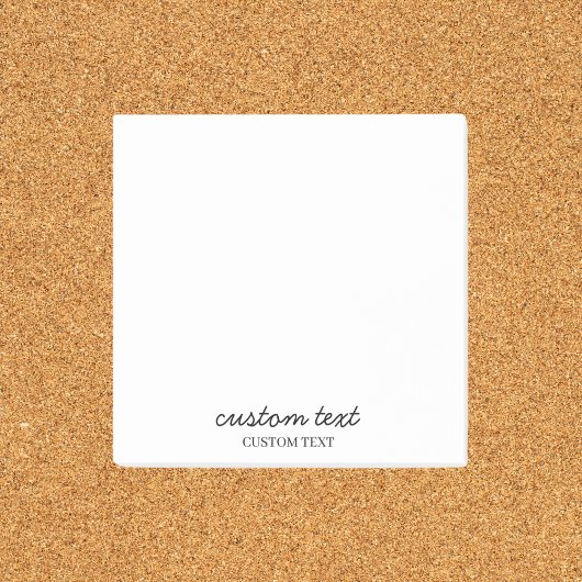 Minimalistisch anpassbar post-it klebezettel