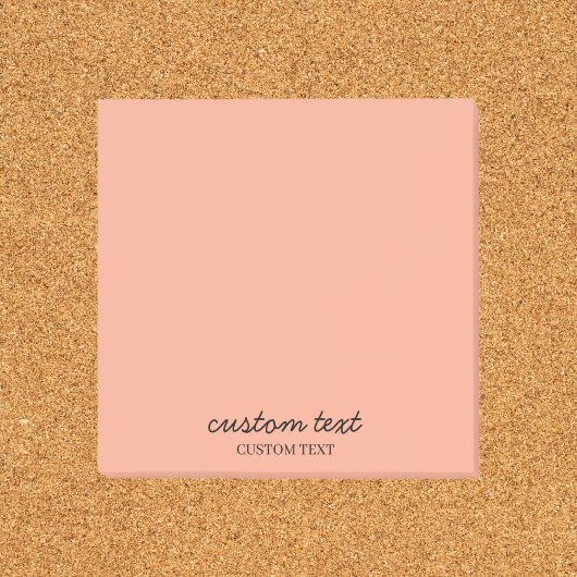 Minimalistisch anpassbar post-it klebezettel
