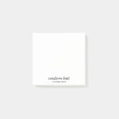Minimalistisch anpassbar post-it klebezettel (Vorderseite)