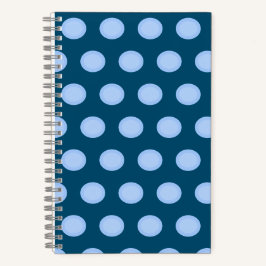 Minimalistisch Aqua Blue Polka Dots Notizblock