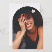 Minimalistisch Arch Adult 40. Geburtstag Einladung (Rückseite)