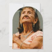 Minimalistisch Arch Adult 90. Geburtstag Einladung (Rückseite)