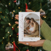 Minimalistisch Arch Christmas Foto Card Einladung