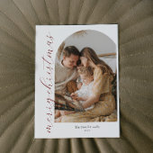 Minimalistisch Arch Christmas Foto Card Einladung