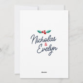 Minimalistisch Arch Erstes Weihnachtscouch Foto Feiertagskarte (Rückseite)